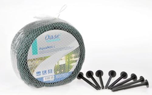 OASE 53751 Aquanet Teichnetz 1, idealer Schutz von Teichen vor runterfallenden Blättern und Laub, passend für Teiche bis max. 3 x 4 m, auch als Vogelschutznetz bei Bäumen und Sträuchern verwendbar